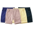 thumbnail image 1 of QUDDERR 1-10 Years Boys Girls Shorts Elasticated Waist Middle Pants for Unisex,Baby Kids with Pockets Cotton Casual Shorts for Summer, 1 of 9