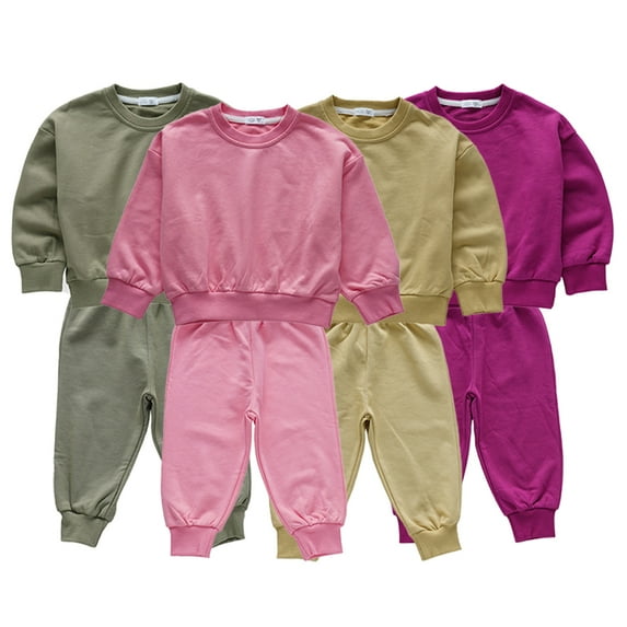 QUDDERR 12 Months-9 Years Boys Sweatsuit Active Tracksuits Set 2PCS Kids Toddler Sports Jogging Outfits Pullovers Athletic 2 Piece