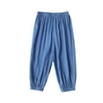thumbnail image 1 of QUDDERR 2-10Years Boys Girls Long Pants Cotton Sweatpants Elastic Trousers Bloomers Casual Joggers Mosquito Pants Thin for Kids Toddler Baby, 1 of 8