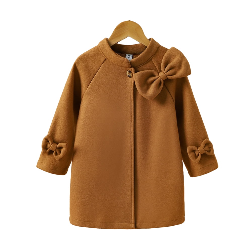 KYAIGUO Toddler Girls Dress Coat Jacket Baby Winter Warm