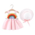 thumbnail image 1 of QUDDERR Baby Girls Sling Dress for 6 Months-3 Years Newborn Summe Colorful Beach Sundress Girls Halter Sleeveless Dresses, 1 of 9