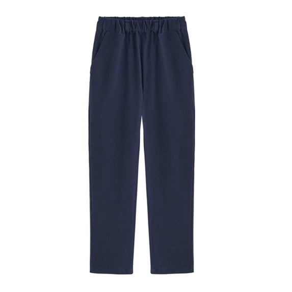 QUDDERR Kids Baby Girls Boys' Suit Pant Casual Elastic Waist Dressy Uniform Pants Youth Spring Fall Trousers Size 3-17 Years