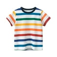 thumbnail image 1 of QUDDERR Kids Toddler Boys T-Shirt Summer Tees Top 1-9T Baby Short-Sleeve Tshirt Cotton Casual Cute Cartoon Pullover T Boys Clothes, 1 of 9