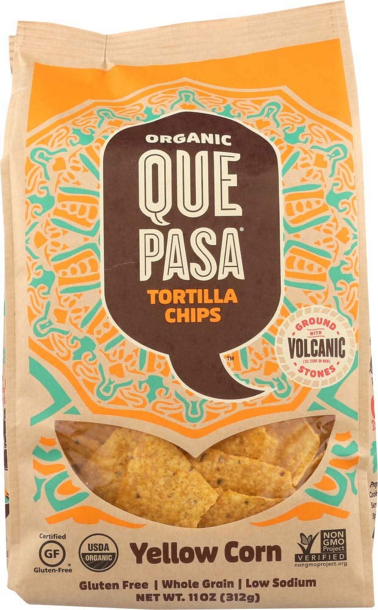 QUE PASA Organic Yellow Corn Tortilla Chips, 11 OZ SHO8