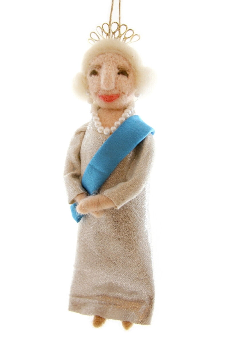 QUEEN ELIZABETH II Felt Christmas Ornament, by Cody Foster - Walmart.com