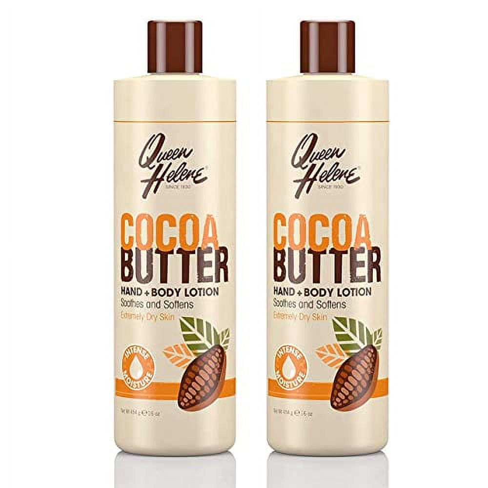 QUEEN HELENE Cocoa Butter Hand & Body Lotion 16 oz (Pack of 2)