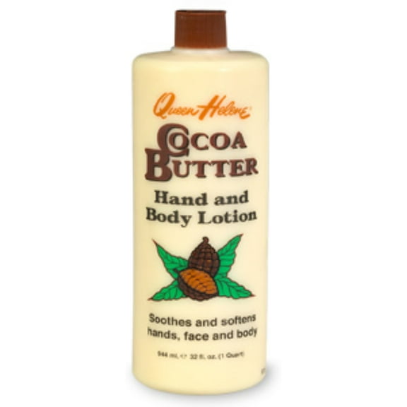 QUEEN HELENE Cocoa Butter Hand and Body Lotion 32 oz (Pack of 2)