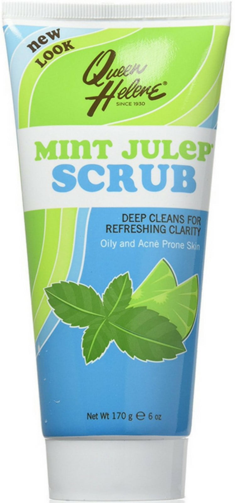QUEEN HELENE Mint Julep Facial Scrub 6 oz - (Pack of 4)