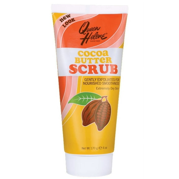 QUEEN HELENE Natural Facial Scrub, Soothing Cocoa Butter 6 oz