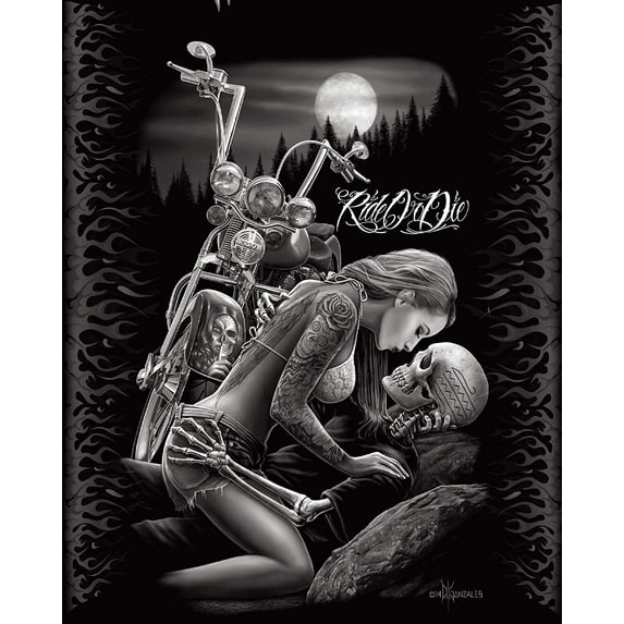 QUEEN RIDER OR DIE LOVERS BLANKET