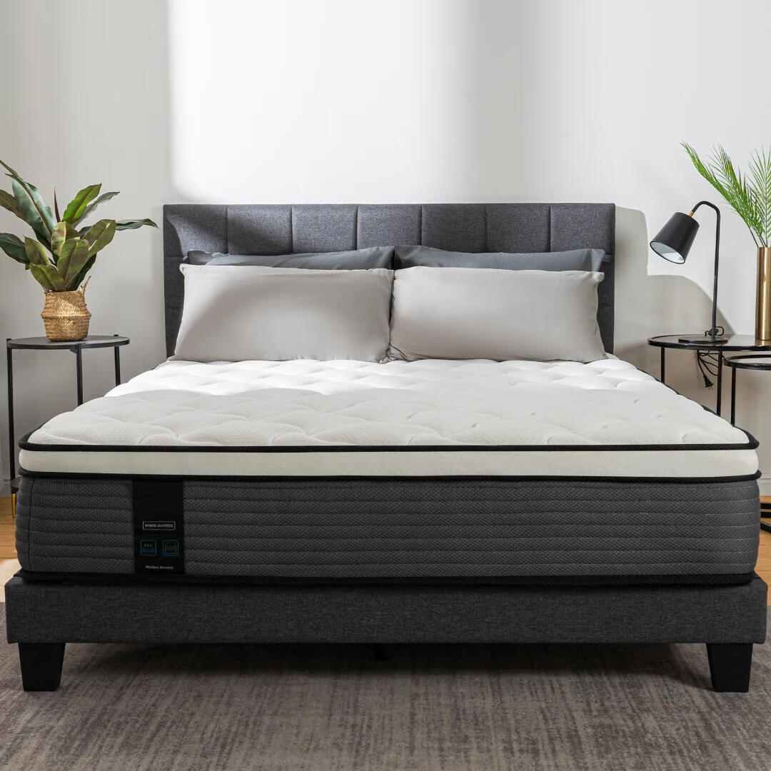 QUEEN ROSE King Mattress, Hybrid Mattress High Density Foam