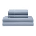 thumbnail image 1 of QUEEN SILKY SOFT COTTON LIGHT BLUE SATEEN STRIPE SHEET SET, 1 of 2