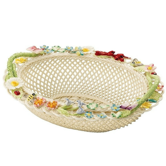 QUEENS ROYAL GIFT BASKET Irish Porcelain by Belleek