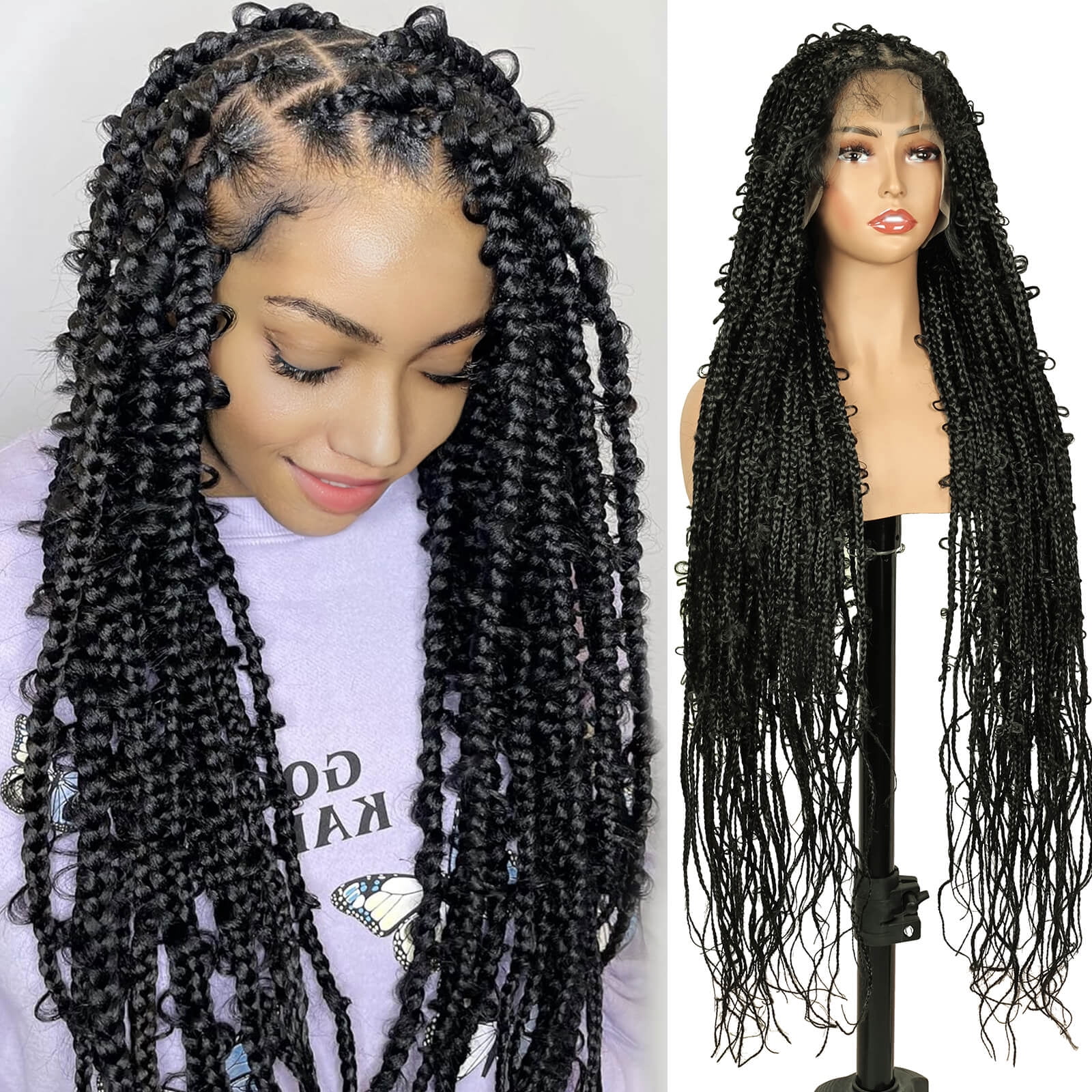 QUEENTAS Dreadlock Wig for Women Braiding Hair Synthetic Short Braided Wigs Passion Twist Crochet Hair Wigs Curly Wigs
