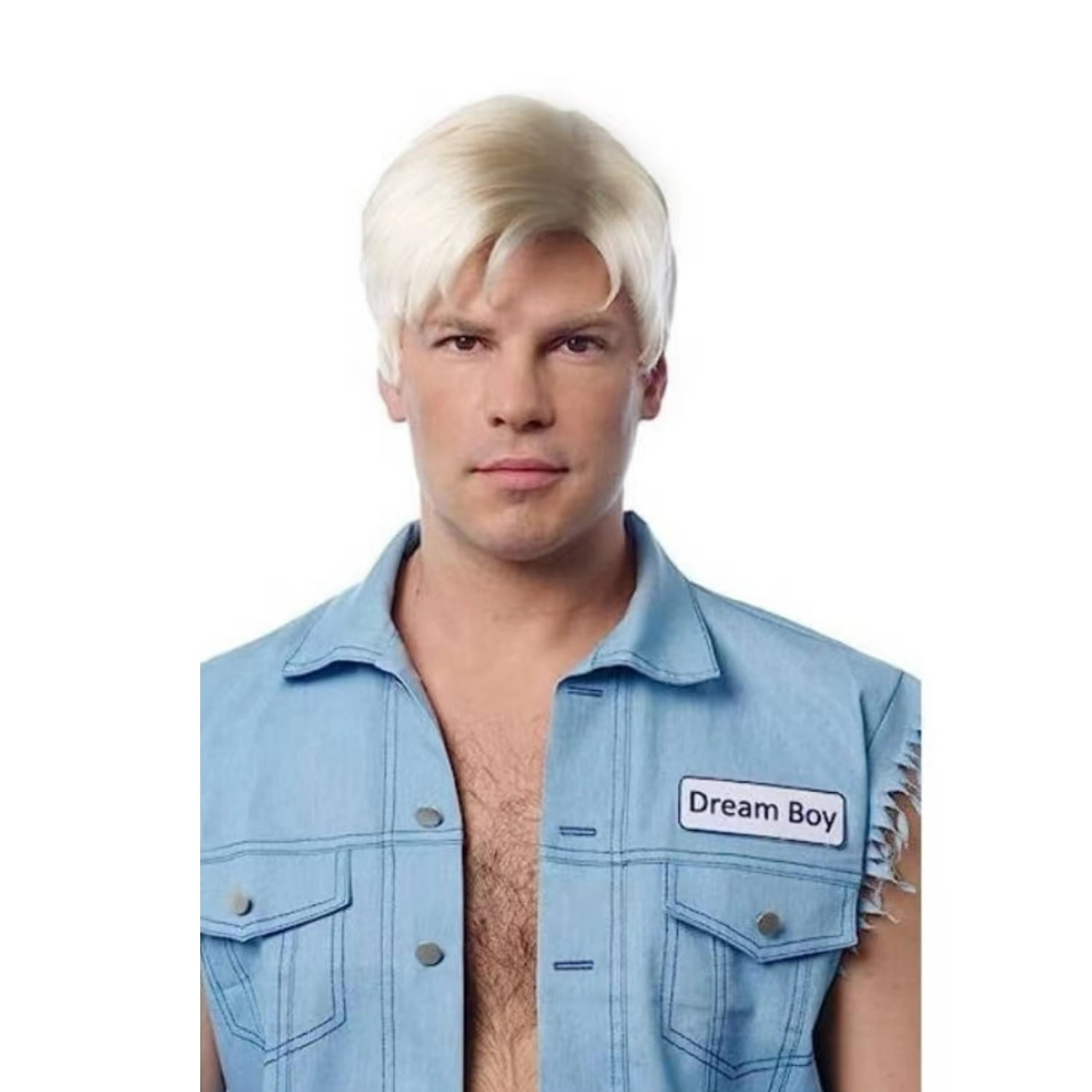 Queentas Ken Wig For Men Blonde Short Wigs Synthetic Mens Wigs Pixie Cut Wigs For Cosplay Blonde 4149