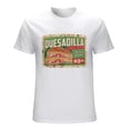 thumbnail image 1 of QUESADILLA Men’s T-Shirt 100% Cotton Casual Short Sleeve Tops Gift Tee White L, 1 of 5