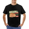 thumbnail image 1 of QUESADILLA Vintage T-shirt Mens Cotton Classic Crewneck Short Sleeve Tees Unisex Black 5XL, 1 of 2