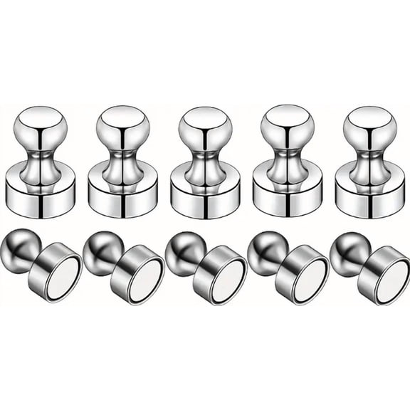 QUEST- 10 Piece Set Strong Refrigerator Fridge Pushpin Magnets 3-5 Days Free Shipping