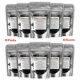 thumbnail image 1 of QUEST -100 Charcoal Incense Cones 1 Bulk Variety Set Assorted 10 Packs 10 Scents Lot, 1 of 6