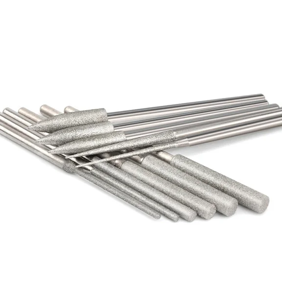 QUEST- 11Pcs/Set 1/8" Shank Diamond Burr Bits Grinding Rotary Tools Kit Accessories