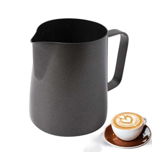 QUEST- 12Oz/350Ml Stainless Steel Milk Frothing Pitcher For Coffee And Latte Art