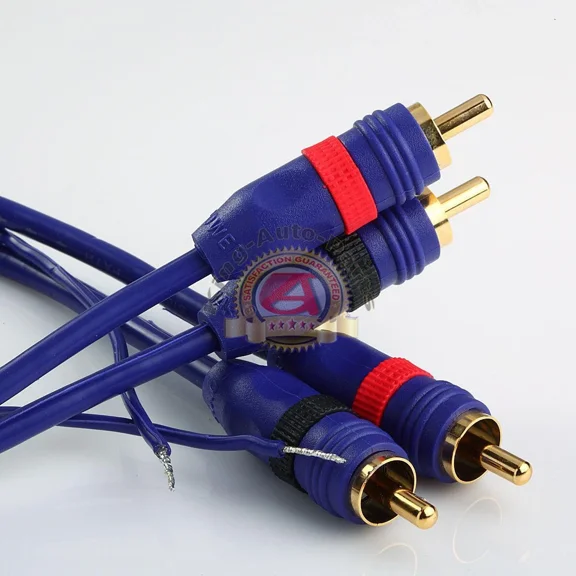 QUEST- 1Ft 1' High Performance Directional Balance Rca 2 Male To Male Audio Cable