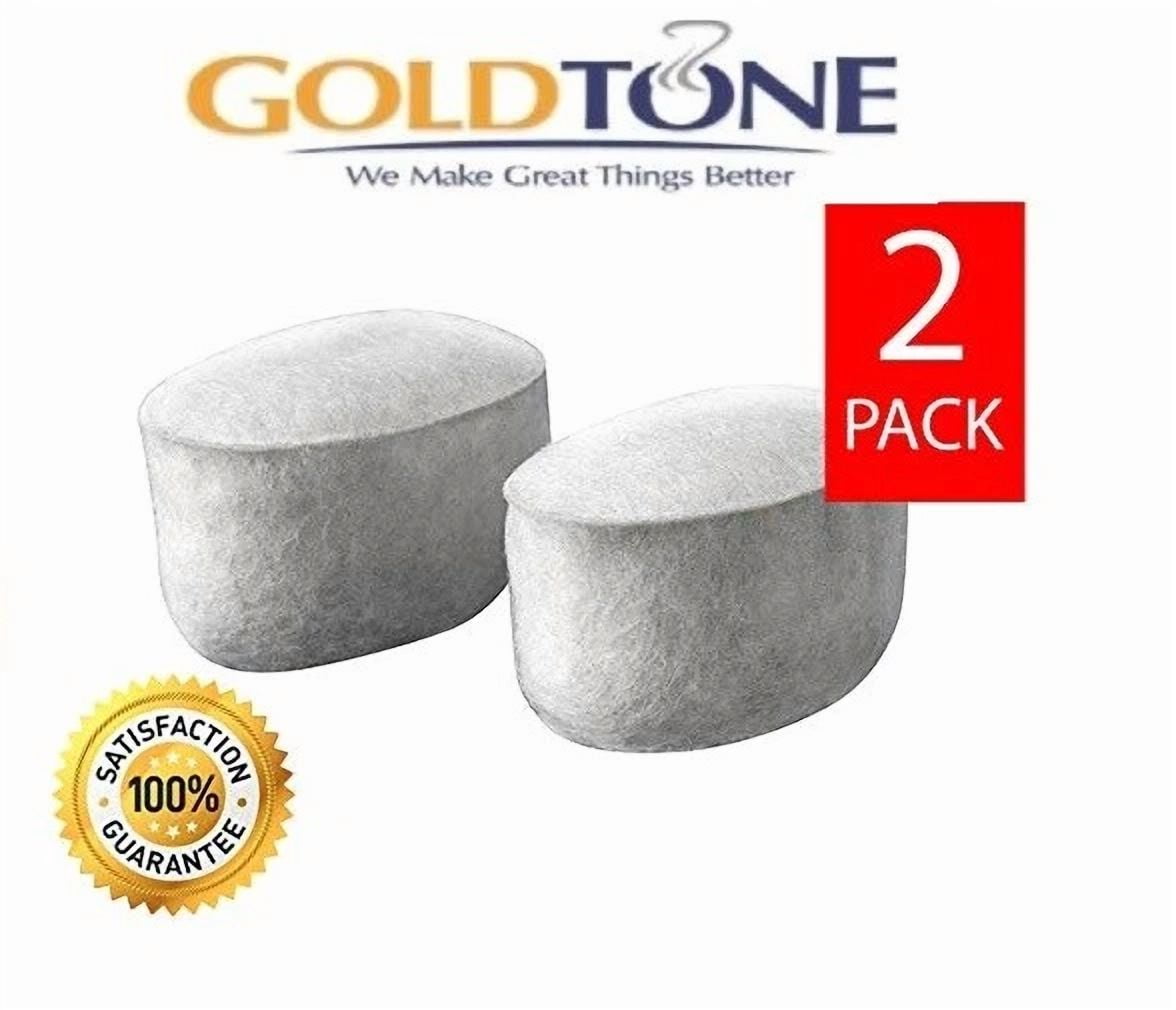 QUEST- (2) Goldtone Charcoal Water Filters For All Calphalon Coffee Makers And Brewers