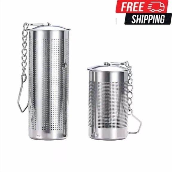 QUEST- 2 Pcs Stainless Steel Tea Infuser & Strainer Fine Mesh Tea Ball With Chain Hook