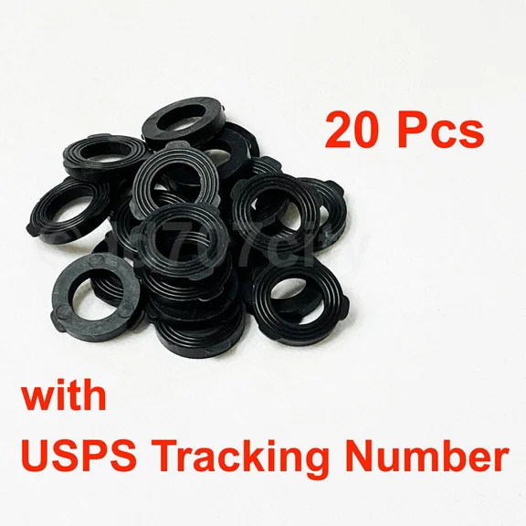 QUEST- 20Pcs 3/4 Garden Hose Pipe Rubber Washers Self-Locking Tabs Shower Seal Gasket
