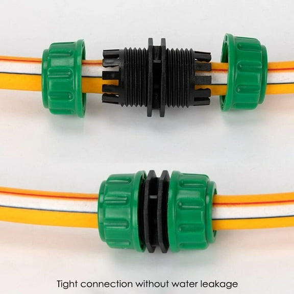 QUEST- 2Pcs 1/2-Inch Hose Repair Connector, Garden Hose Extension Quick Connector