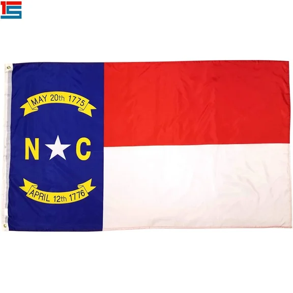QUEST- 3X5 Nc North Carolina Flag 3'X5' House Banner Grommets Super Polyester