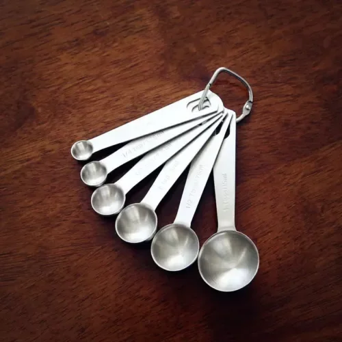 QUEST- 6 Cups Stainless Steel Measuring Spoonstea Coffee Cooking Baking Tool