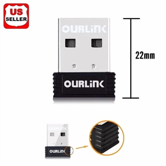 QUEST- 600Mbps Mini Usb Wireless Wifi 802.11 Ac/A/B/G/N Lan Internet Network Adapter