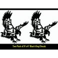 thumbnail image 1 of QUEST- American Eagle Bear Hunting Scene Two Pk 5" Black Vinyl Decals Car Truck Windows, 1 of 2