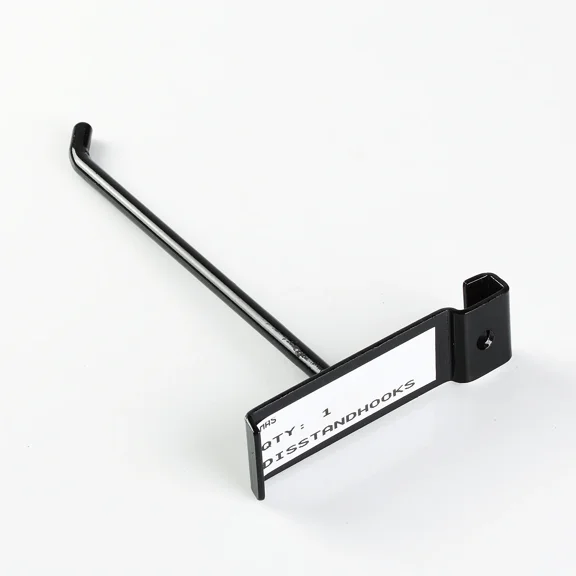 QUEST- Black 5 3/4" Long Hooks For Display Stand Rack