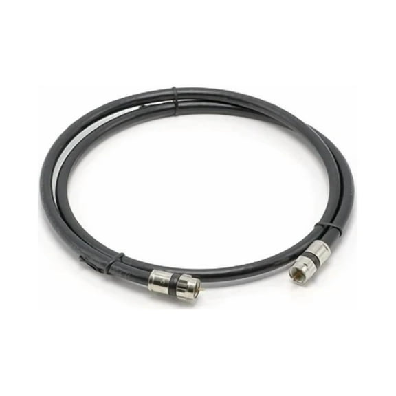 QUEST- Black, High Speed Rg6 Coax, High Frequency Coaxial Cable, 3 Feet (0.9 Meter)