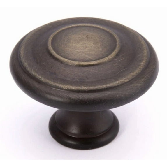 QUEST- Brainerd 1-3/8" Jackson Cabinet Knob Bronze W/Gold Highlights Liberty 142970