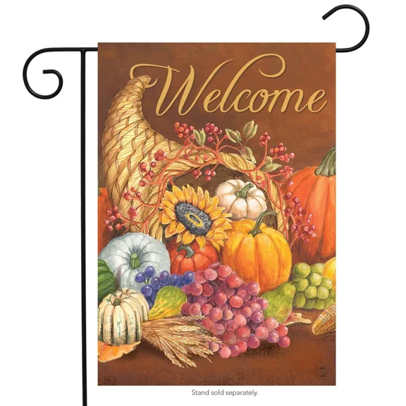 QUEST- Briarwood Lane Cornucopia Welcome Garden Flag