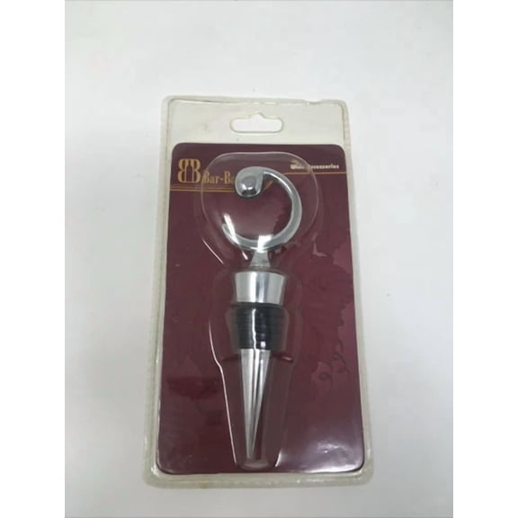 QUEST- Crecent Moon Metal Wine Bottle Stopper Bar Basics