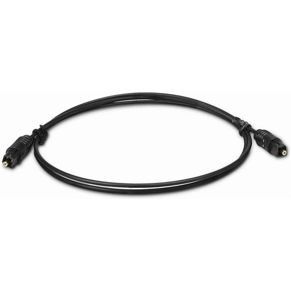 QUEST- Digital Optical Audio Cable - 6 Ft - Toslink - Optic Fiber Cord - Ultra Thin