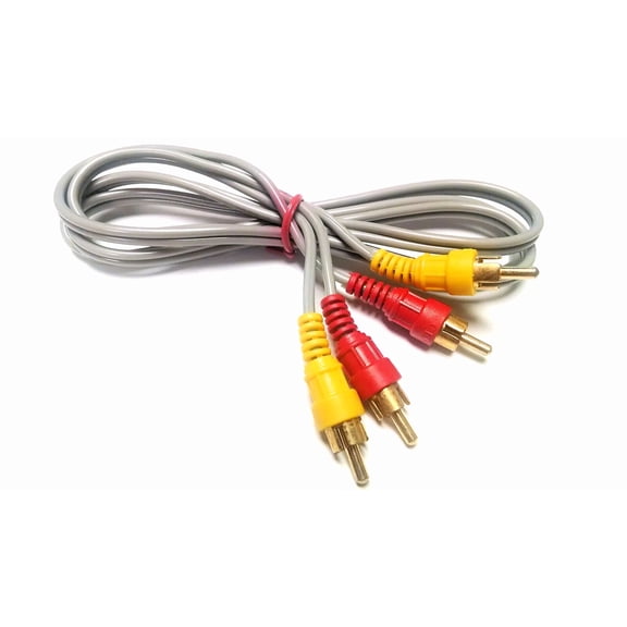 QUEST- Dual Audio Patch Cable 4' Gold Plated Rca Plugs 4H2-100G 2 Pcs