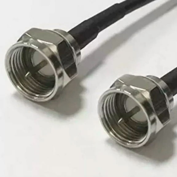 QUEST- F Male To F Male 36 Inch Rg58 Coaxial Cable Assembly Usa Made Fast Shipping
