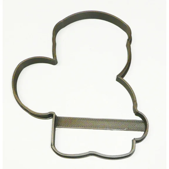 QUEST- Gingerbread Boy With Candy Cane Outline Christmas Cookie Cutter Usa Pr3144