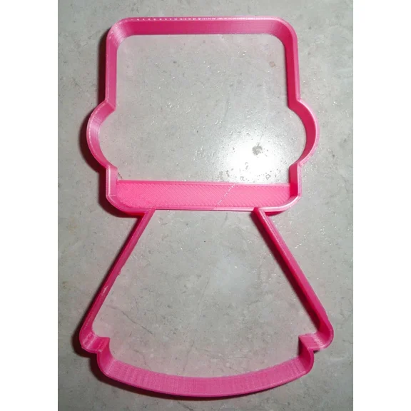 QUEST- Girl Body With Square Head Hat Outline Vintage Kids Toy Cookie Cutter Usa Pr3186