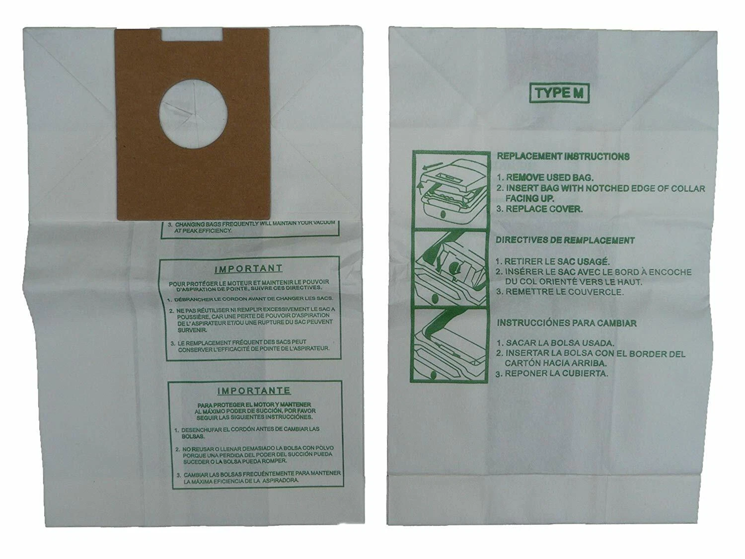 QUEST- Hoover M Vacuum 4010037M Dimension Canister 113Sw Envirocare [Single Loose Bag]
