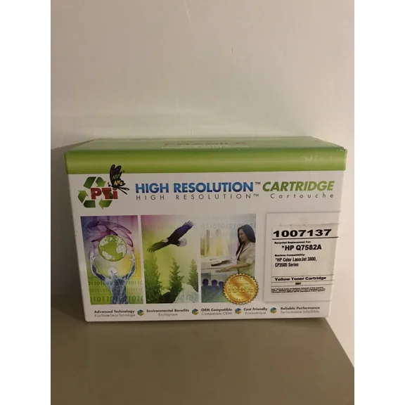 QUEST- Hp 503A Yellow Compatible Laserjet Toner Cartridge, Q7582A