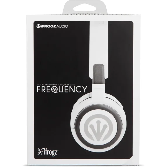QUEST -?? Ifrogz Frequency On-Ear Foldable Headphones 40Mm Driver – White | New ??