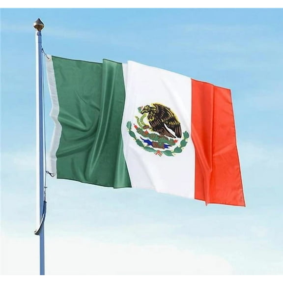 QUEST- Mexican Flag 3 X 5 Feet With Brass Grommets 36" X 60" Indoor Outdoor Fast Ship