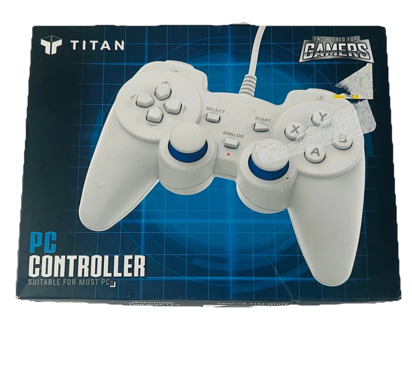 QUEST- New Sealed Titan White Pc Joystick Gaming Controller