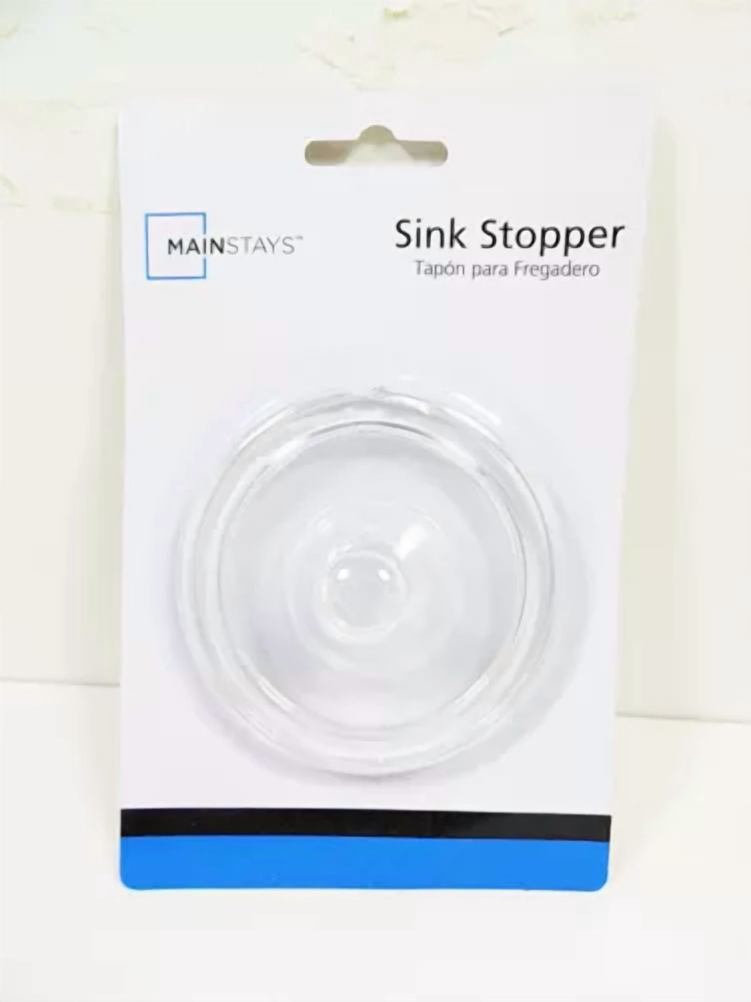 QUEST- New Sink Drain Stopper Plug 3" Kitchen Bathtub Drains Sinks Clear Rubber Tub 1P